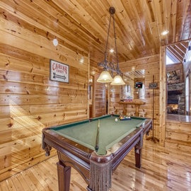 The Owl's Nest's pool table