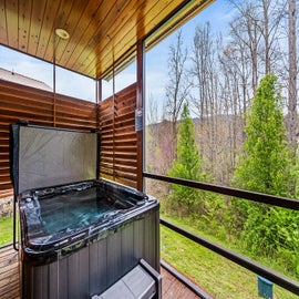 Park's Edge's bubbling hot tub