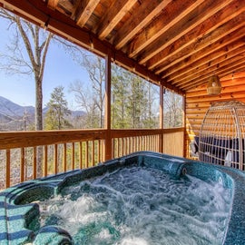 Above the Clouds' bubbling hot tub