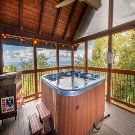 The Top's private hot tub