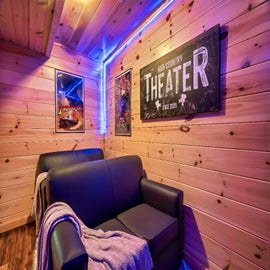 High Country Cabin's theater room