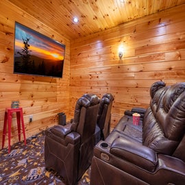 Legacy Lodge's theater room