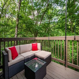 Black Bear Lookout's relaxing deck