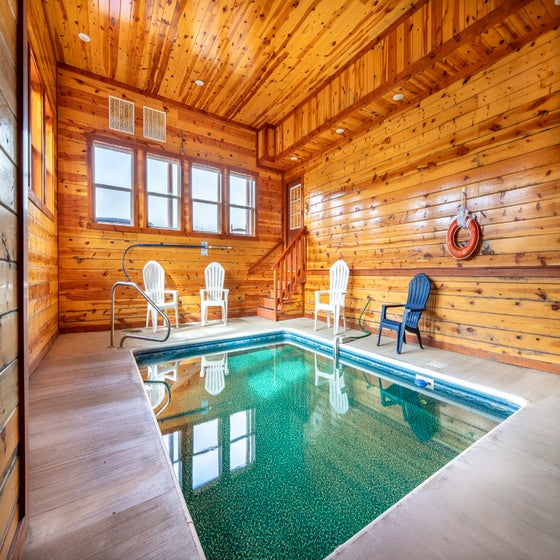 Dream Inn the Smokies' private heated indoor pool