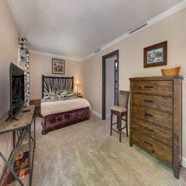 One of Mountain Breeze's comfy bedrooms