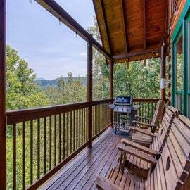 Mountain Memories' deck with views