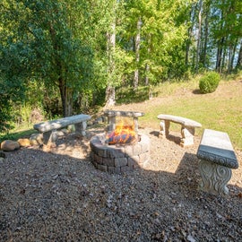 Peachtree's crackling firepit