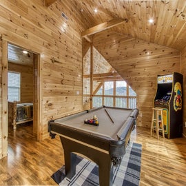 Smokey Peak Inn's pool table