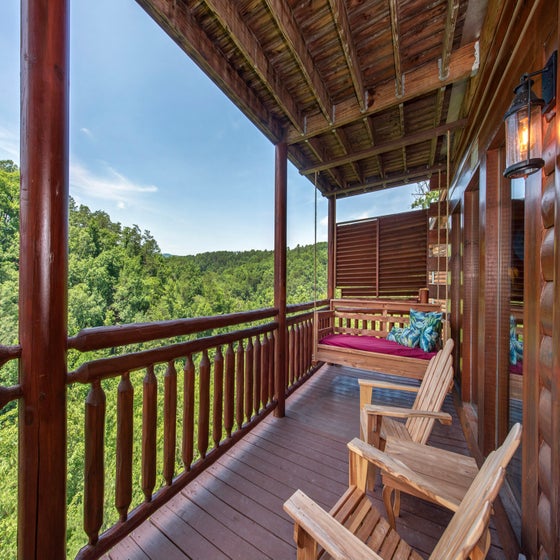 Mystic Mountain Lodge's relaxing decks