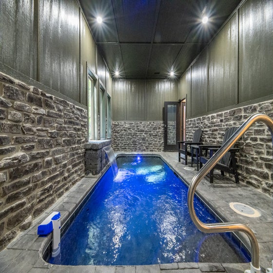 Valley Cove's private heated indoor pool