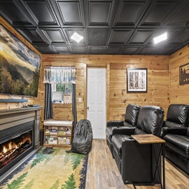 Black Bear Bungalow's inviting media room