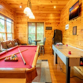 Views To Die For's fun game room