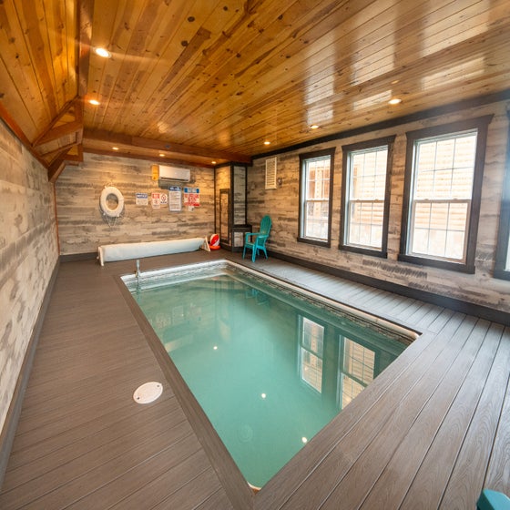 The Only TenISee's private heated indoor pool