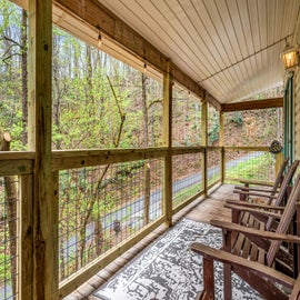 Smoky Mountain Game Den's relaxing decks