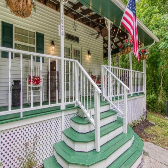 The Farmhouse's inviting porch