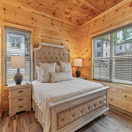 One of Moonlight Pines' comfy bedrooms