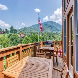 Palmer's Place's deck with stunning views