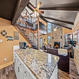 Honey Bear Treehouse's fully equipped kitchen