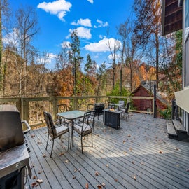 On the River's spacious deck