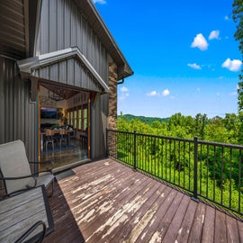 The Meeting Place's deck with stunning views