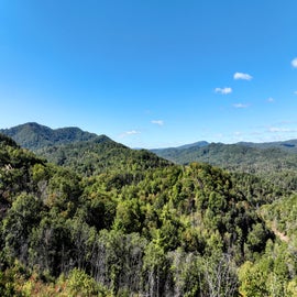 One of Hilltop Hideaway's amazing views from the deck