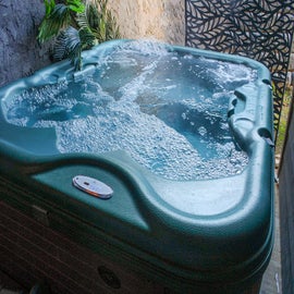 Seventh Heaven's bubbling hot tub