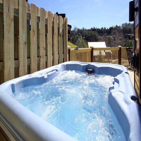 Sunshine and Whiskey's bubbling hot tub