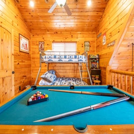 Rhythm & Blues' pool table in the loft