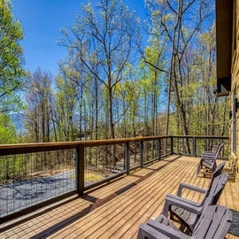 Almost Paradise's deck with stunning views