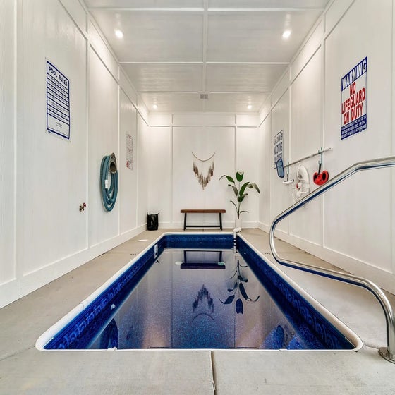 Lykke Lodge's private heated indoor pool