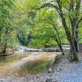 Creek in front of the cabin