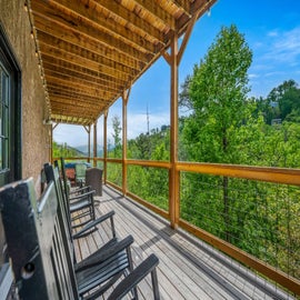 Rustic Retreat's spacious decks