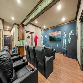 Skip's Mountain Retreat's home theater