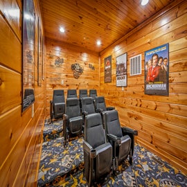 Mountain View Lodge's theater room