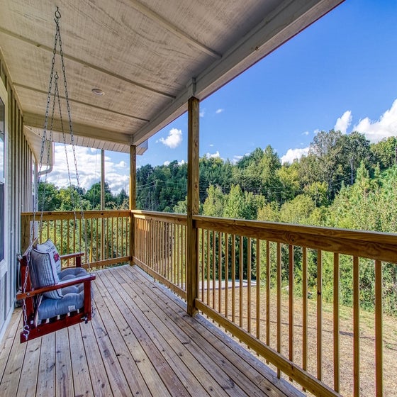 Sticks Creek's deck with amazing views