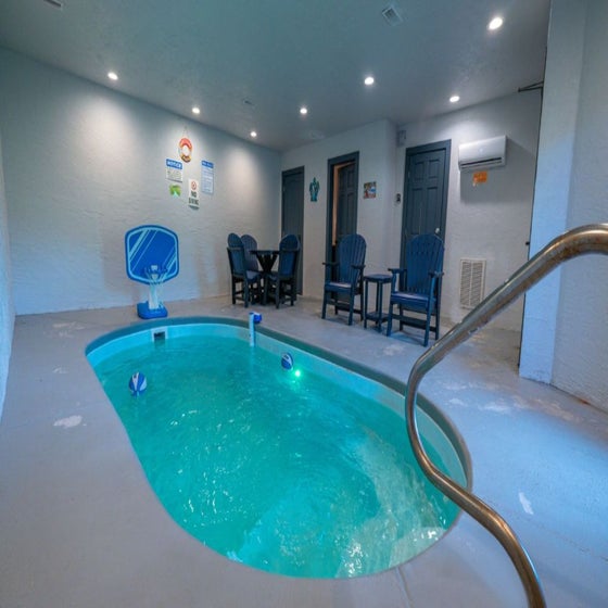 Splash N' Love Shack's heated private indoor pool