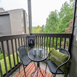 The Jeffrey Martin's private patio