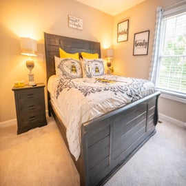 One of Honey Bee Mine Townhouse's comfy bedrooms