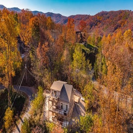 Birds eye view of Sunrise Chalet