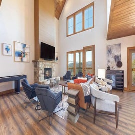 Top of the Summit Lodge's cozy living area