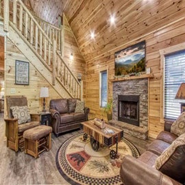 Soaring Eagle's cozy living area