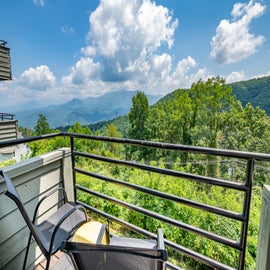 Adventure Lodge's balcony with views