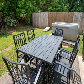 Dreaming Bear's outdoor dining area