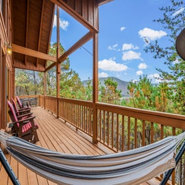 Smoky Overlook's spacious decks with views!