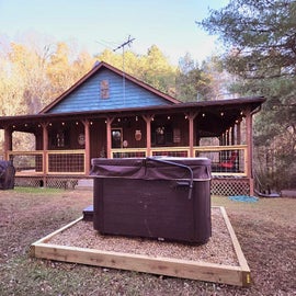 Howl's Hollow's bubbling hot tub