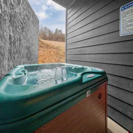 Seventh Heaven's bubbling hot tub