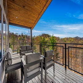 Majestic Overlook's relaxing decks with views