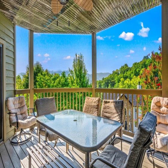 Mountain View Paradise's spacious decks with views