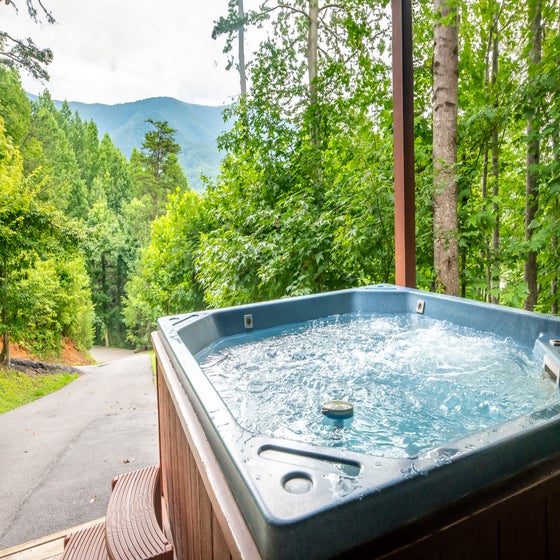 Simply Incredible's bubbling hot tub