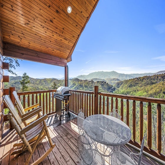 Brave Eagle's deck with stunning views